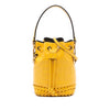 Fendi Mini Embossed Leather Whipstitch Mon Tresor Bucket Bag Secondhand