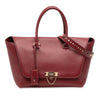 Valentino Leather Rockstud Demilune Satchel Secondhand
