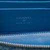 Chanel Small Quilted Denim Camellia Sweetheart Vanity Case With Chain Secondhand