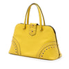 Prada Studded Saffiano Cuir Promenade Satchel Secondhand