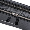 Balenciaga Croc Embossed Leather Wristlet Clutch Secondhand