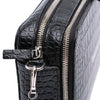 Balenciaga Croc Embossed Leather Wristlet Clutch Secondhand
