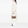 Secondhand Fendi Zucchino Crystal Double Flap Shoulder Bag