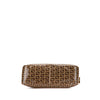 Secondhand Fendi Zucchino Crystal Double Flap Shoulder Bag