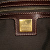 Secondhand Fendi Zucchino Crystal Double Flap Shoulder Bag