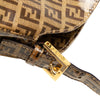 Secondhand Fendi Zucchino Crystal Double Flap Shoulder Bag