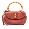 Gucci Medium Leather New Bamboo Satchel Secondhand