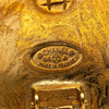 Chanel Gold Plated CC Grapevine Round Clip on Earrings Secondhand