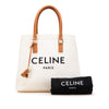 Secondhand Celine Small Canvas Logo Print Horizontal Cabas Tote