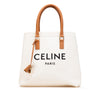 Secondhand Celine Small Canvas Logo Print Horizontal Cabas Tote