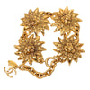 Secondhand Chanel CC Gold Plated Lion Head Medallion Link Bracelet