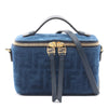 Fendi FF Embossed Denim Vanity Bag Secondhand