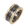 Secondhand Bvlgari 18K Rose Gold and Ceramic B.Zero1 Two Band Ring