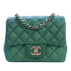 Chanel Mini Square Classic Iridescent Lambskin Single Flap Secondhand