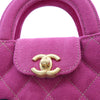 Chanel Nano Quilted Denim Kelly Shopper Bag Secondhand