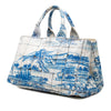Prada Large Canvas Canapa Azulejos Satchel Secondhand