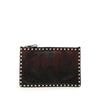 Valentino Grained Calfskin Rockstud Camouflage Zip Clutch Secondhand