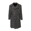 Secondhand Emporio Armani Checkered Long Coat - '10s