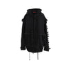 Secondhand Diliborio Black Sweatshirt with Cut-out Details - '10s