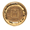 Chanel Gold Plated 31 Rue Cambon Round Brooch Secondhand