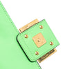 Fendi Zucca Embossed Leather Chain Midi Baguette Secondhand