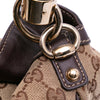 Secondhand Gucci Medium GG Canvas Bamboo Indy Hobo