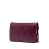 Chanel Chevron Calfskin Medal Wallet On Chain Secondhand