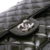 Chanel Medium Classic Striped Patent Double Flap Secondhand