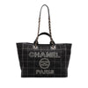 Chanel Medium Canvas Square Stitch Deauville Tote Secondhand