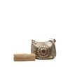 Bottega Veneta Metallic Intrecciato Trimmed Cervo Deerskin Illusion Shoulder Bag Secondhand