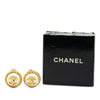 Chanel Gold Plated CC Faux Pearl Clip on Earrings Secondhand