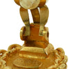 Secondhand Chanel Gold Plated CC Round Clip On Earrings