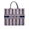 Dior Large Canvas Striped Book Tote Secondhand