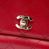Chanel Small Quilted Calfskin Double Pocket Top Handle Flap Secondhand
