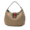 Gucci Large GG Canvas Web New Ladies Hobo Secondhand