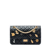 Chanel Quilted Aged Calfskin Reissue 2.55 Lucky Charms Double Flap 225 Secondhand