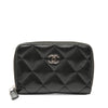 Secondhand Chanel CC Quilted Lambskin Zip Coin Pouch