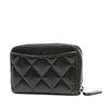 Secondhand Chanel CC Quilted Lambskin Zip Coin Pouch