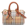 Burberry Mini House Check Coated Canvas Bowling Bag Secondhand