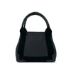 Balenciaga Calfskin Perforated Navy Cabas Tote XS Secondhand