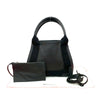 Balenciaga Calfskin Perforated Navy Cabas Tote XS Secondhand