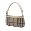 Burberry Smoke Check Coated Canvas Shoulder Bag Secondhand