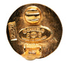 Secondhand Chanel Gold Plated CC Round Clip On Earrings