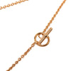 Hermès Rose Gold Plated Mini Maillon Pendant Necklace Secondhand