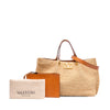 Valentino Medium Raffia VLogo Tote Secondhand