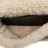 Burberry Small Shearling Trimmed Coated Canvas Lola Crossbody Secondhand