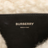 Burberry Small Shearling Trimmed Coated Canvas Lola Crossbody Secondhand