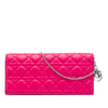 Dior Lambskin Cannage Lady Dior Chain Convertible Clutch Secondhand