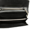 Saint Laurent Grain De Poudre Chevron Cassandre Envelope Chain Wallet Secondhand