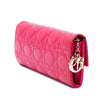 Secondhand Dior Patent Cannage Lady Dior Wallet On Chain